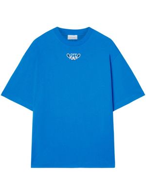 Off-White t-shirt Arrow à broderies - Bleu