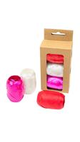 Lint 3 pak rood/wit/roze | 6 stuks
