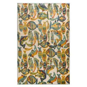 Boho&me Buitenkleed visjes - Verano multi - 160x240 cm