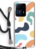 Memphis Shapes Blue: Xiaomi Mi Mix 4 Transparant Hoesje met koord