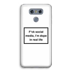 I'm dope: LG G6 Transparant Hoesje