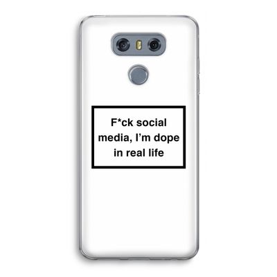 I'm dope: LG G6 Transparant Hoesje