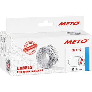 METO Prijslabels 30007368 Weer verwijderbaar Breedte etiket: 32 mm Hoogte etiket: 19 mm Wit 1 stuk(s)