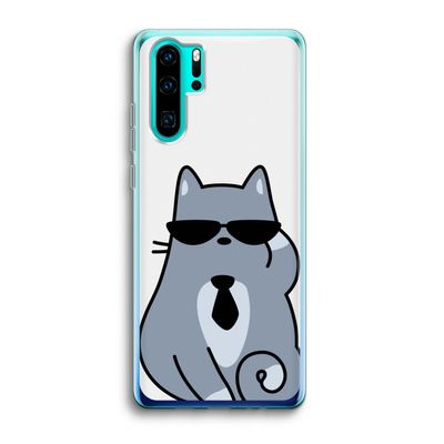 Cool cat: Huawei P30 Pro Transparant Hoesje