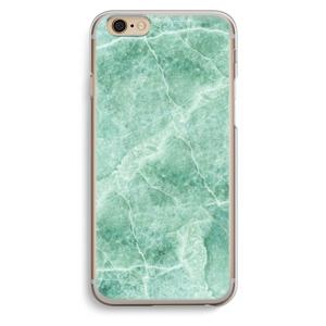 Groen marmer: iPhone 6 / 6S Transparant Hoesje