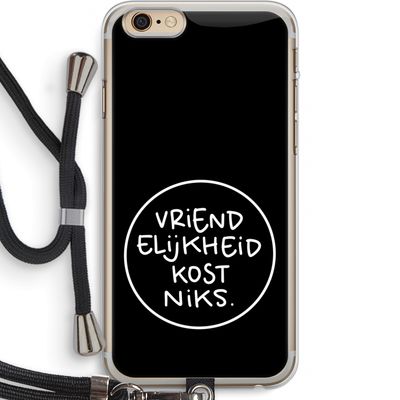 Vriendelijkheid: iPhone 6 PLUS / 6S PLUS Transparant Hoesje met koord