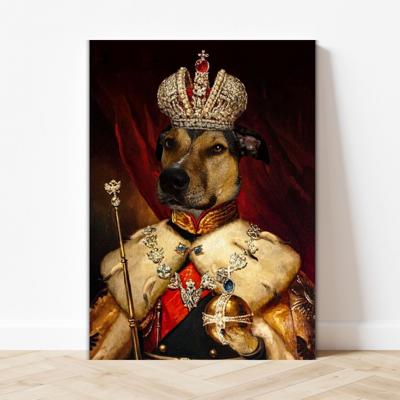 Zijne Majesteit - Huisdier Portret - Pillow Buddies