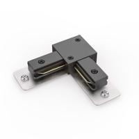 Taros - L-vorm Koppelstuk - 1-fase railverlichting - Zwart - 3 jaar garantie