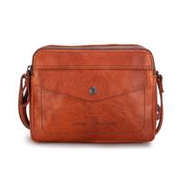 Spikes en Sparrow Compacte Schoudertas 2 Topzip Brandy