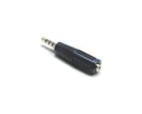 BKL Electronic 1102054 Jackplug-adapter Jackplug male 3,5 mm - Jackplug female 3,5 mm Stereo Aantal polen: 4 Inhoud: 1 stuk(s)