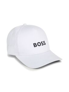 BOSS Kidswear casquette en coton à logo appliqué - Blanc