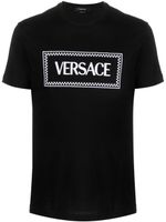 Versace t-shirt 90s Logo brodé - Noir