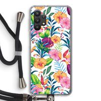 Tropisch 2: Samsung Galaxy A32 5G Transparant Hoesje met koord