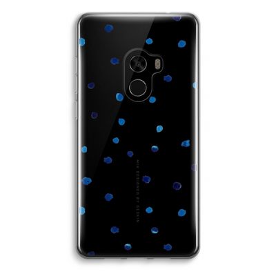 Blauwe stippen: Xiaomi Mi Mix 2 Transparant Hoesje