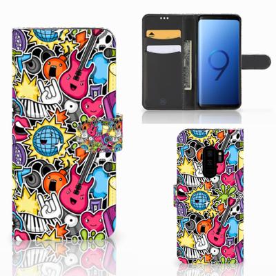 Samsung Galaxy S9 Plus | Wallet Case | met Pasjes | Punk Rock