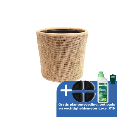 Drypot webbing blond d31h29cm Drypot webbing blond d31h29cm