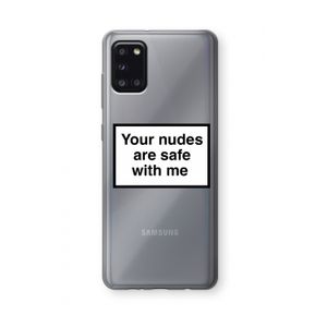 Safe with me: Samsung Galaxy A31 Transparant Hoesje