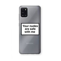 Safe with me: Samsung Galaxy A31 Transparant Hoesje