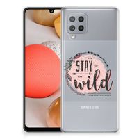 Samsung Galaxy A42 Telefoonhoesje met Naam Boho Stay Wild