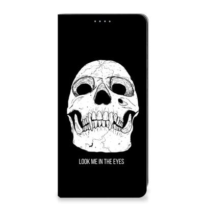 Mobiel BookCase Samsung Galaxy A21s Skull Eyes Mobiel BookCase Samsung Galaxy A21s Skull Eyes