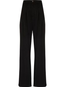 Reformation pantalon ample Mason à taille haute - Noir