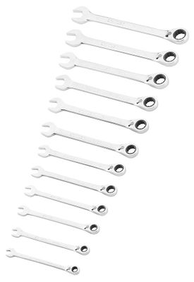 Stanley handgereedschap FATMAX Ringsteeksleutelset met Ratel - 12 delig - FMMT82849-0 - FMMT82849-0