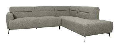 LABEL51 Hoekbank 'Bolzano' Rechts, Bouclé, kleur Grijs