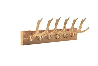 Wandkapstok DEER 50cm aluminium goud - 45172