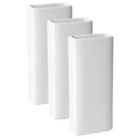 6x stuks Radiator bak luchtbevochtigers / waterverdampers wit 18 x 8 x 4 cm