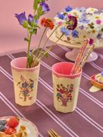 Set van 2 NATHALIE LÉTÉ kinderbekers 400 ml RICE geschenkset rozen Set van 2 NATHALIE LÉTÉ kinderbekers 400 ml RICE geschenkset rozen