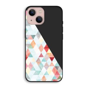 Gekleurde driehoekjes pastel: iPhone 13 Biologisch afbreekbaar hoesje