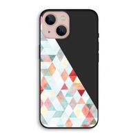 Gekleurde driehoekjes pastel: iPhone 13 Biologisch afbreekbaar hoesje