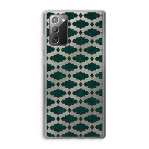 Moroccan tiles: Samsung Galaxy Note 20 / Note 20 5G Transparant Hoesje