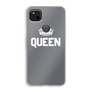 Queen zwart: Google Pixel 4a Transparant Hoesje