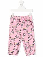 Stella McCartney Kids pantalon à imprimé zébré - Rose - thumbnail