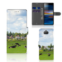 Sony Xperia 10 Telefoonhoesje met Pasjes Koeien - thumbnail