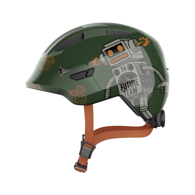 Abus helm smiley 3.0 groen robo m 50-55cm