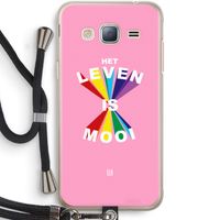 Het Leven Is Mooi: Samsung Galaxy J3 (2016) Transparant Hoesje met koord