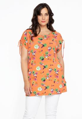 Yoek Tuniek met strikjes AZALEA | Oranje | Maat 50/52