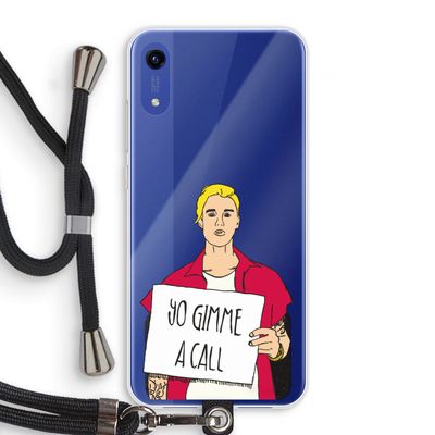 Gimme a call: Honor Play 8A Transparant Hoesje met koord