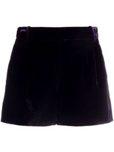 Ermanno Scervino short en velours à taille haute - Violet