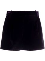 Ermanno Scervino short en velours à taille haute - Violet - thumbnail