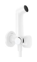 Hansgrohe bidethanddouche 1jet EcoSmart voor warm water met douchehouder en doucheslang 125 cm, mat wit Hansgrohe bidethanddouche 1jet EcoSmart voor warm water met douchehouder en doucheslang 125 cm, mat wit