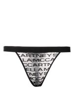 Stella McCartney string à logo imprimé - Noir