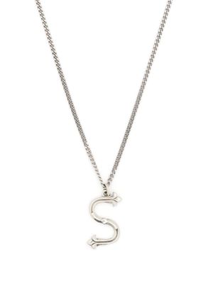 Emanuele Bicocchi collier à pendentif Alphabet - Argent