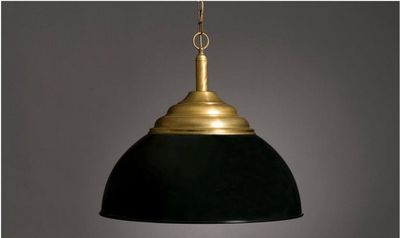 Nostalgische hanglamp antiek brons groen 10166 70cm