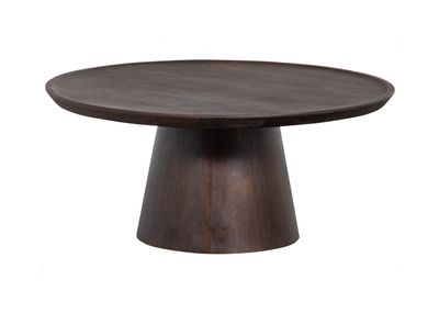 vtwonen Ronde Salontafel 'Coffee A Gogo' Mangohout, 90cm