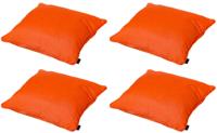 Sierkussen 60x40 piping Panama vlammend oranje (4 stuks) Madison - Madison