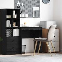 Bureau Zwart eiken 70 x 40 x 76 cm Bewerkt hout