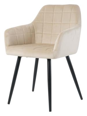 Artistiq Eetkamerstoel 'Tora' Velvet, kleur Beige